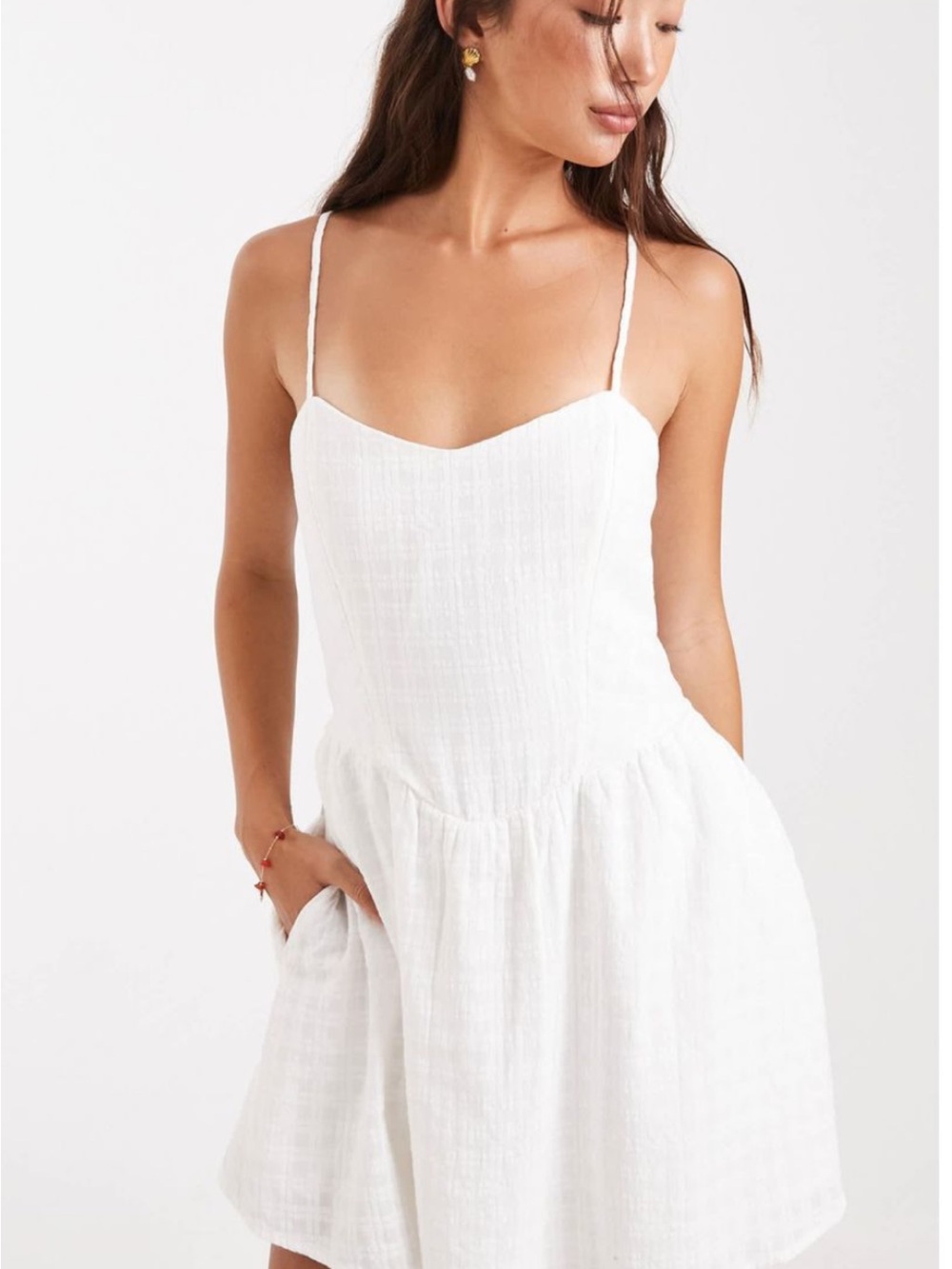 Hollister NWT Open Back Skort in White size XS